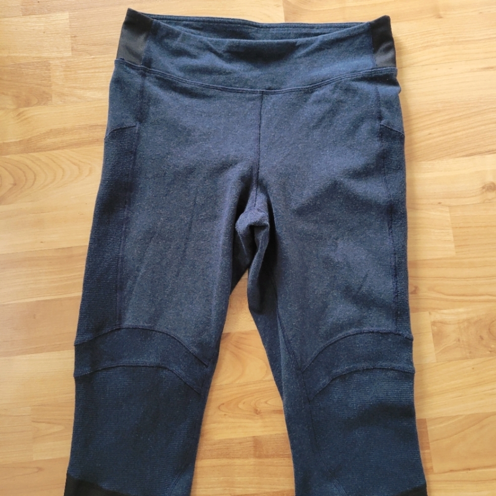 Lululemon Motivate Pants Leggings 8 Inkwell Navy Faux Jeans - Picture 7 of 12